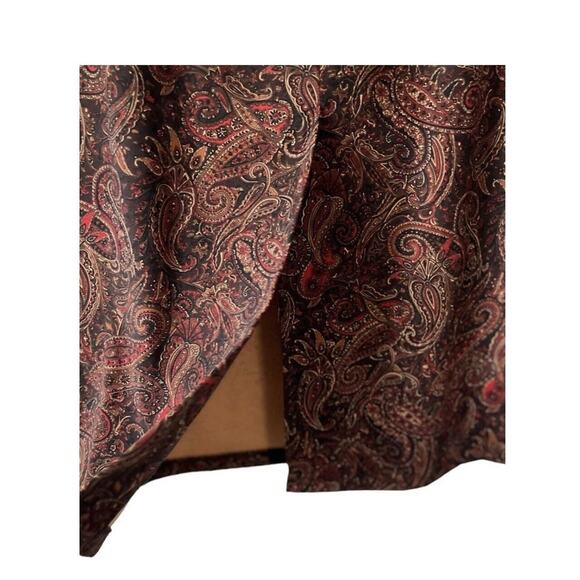 Vintage 90s Suede Feel Leaf Paisley Fall Fairy Autumn Long Pencil Skirt Lot of 3 - Picture 5 of 9